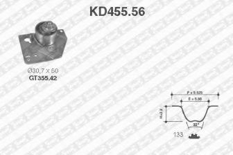 Фото : KD455.56 | Комплект ременя ГРМ RENAULT (Вир-во NTN-SNR)