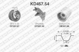 Фото : KD457.54 | Комплект ременя ГРМ AUDI (Вир-во NTN-SNR)