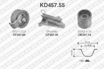 Фото : KD457.55 | Комплект ременя ГРМ AUDI (Вир-во NTN-SNR)