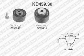 Фото : KD459.30 | Комплект ременя ГРМ FIAT (Вир-во NTN-SNR)