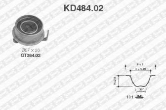 Фото : KD484.02 | Комплект ременя ГРМ HYUNDAI (Вир-во NTN-SNR)