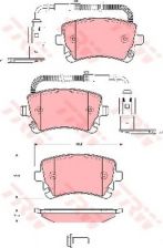 Фото : GDB1508 | Колодка торм. AUDI A4 задн. (пр-во TRW)