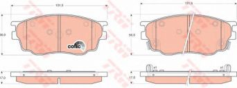 Фото : GDB3309 | Колодка торм. MAZDA 6 (GG) передн. (пр-во TRW)