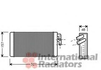 Фото : 03006052 | Радиатор отопителя AUDI 100/200/A6 ALL MT/AT (Van Wezel)