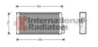 Фото : 30006188 | Радіатор обігрівача MB 507D-814D 86- (вир-во Van Wezel)