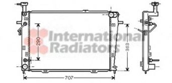 Фото : 82002127 | Радіатор охолодження HYUNDAI TUCSON, KIA SPORTAGE (вир-во Van Wezel)