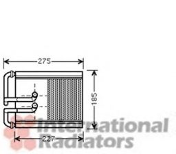 Фото : 82006168 | Радіатор обігрівача HYUNDAI TUCSON (вир-во Van Wezel)