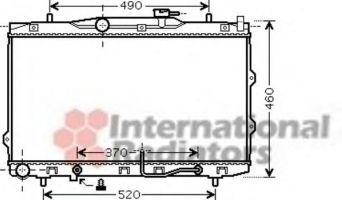 Фото : 83002075 | Радіатор CERATO 16i/20i AT 04- (Van Wezel)