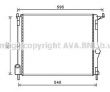 Фото: RTA2476 | Радіатор охолодження LOGAN (вир-во AVA)