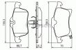 Фото: 0 986 424 707 | Колодка торм. OPEL ASTRA H передн. (пр-во Bosch)