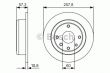 Фото: 0 986 479 985 | Диск гальмівний CHEVROLET LACETTI задн. (вир-во Bosch)