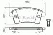 Фото: 0 986 494 332 | Колодка гальм. диск. RENAULT KANGOO передн. (вир-во Bosch)