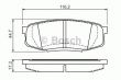 Фото: 0 986 494 380 | Колодка гальм. диск. TOYOTA LAND CRUISER UZJ200 07 - задн. (вир-во Bosch)