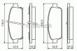 Фото: 0 986 494 435 | Колодка гальм. диск. CHEVROLET CRUZE, ORLANDO передн./задн. (вир-во Bosch)