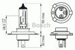 Фото: 1 987 302 049 | Лампа фарная А 12-60+55 ВАЗ H4 plus 60 ближн., дальн. свет (пр-во Bosch)