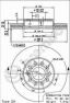 Фото: 09.9145.11 | Диск гальмівний SEAT TOLEDO, SKODA YETI, VW GOLF VI передн. вент. (вир-во BREMBO)