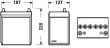 Фото: EB357 | Аккумулятор   35Ah-12v Exide EXCELL(187х127х220),L,EN240(тонк.клемы)