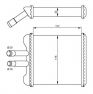 Фото: 54237 | Радіатор обігрівача DAEWOO LANOS 97- (вир-во NRF)