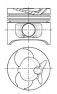 Фото: 87-743100-10 | Поршень з кільцями MB 89,00 OM601/602 2,3D/2,9D (вир-во NURAL)