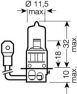 Фото: 64151 | Лампа фарна H3 12v 55w Pк22s (вир-во OSRAM)
