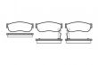 Фото: 0149.02 | Колодка гальм. диск. NISSAN SUNNY N13 06.86-90, SUBARU JUSTY 06.86 - передн. (вир-во REMSA)