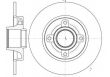 Фото: 61014.00 | Диск гальмівний CITROEN C4 05- PEUGEOT 307 01- PEUGEOT 207 1.6 06- задн. без підшипника (вир-во REMS