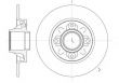 Фото: 61060.00 | Диск гальмівний PEUGEOT 308,208SW 1.4-2.0 07- задн. без підшипника (вир-во REMSA)
