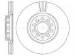 Фото: 6596.10 | Диск гальмівний AUDI A4, A6, SKODA SUPERB, VW PASSAT, передн. вент. (вир-во Remsa)