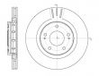 Фото: 6896.10 | Диск гальмівний MITSUBISHI OUTLANDER 2.0-2.4 03 - передн. (вир-во REMSA)